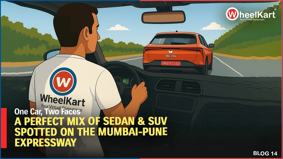 One Car, Two Faces: A Perfect Mix of Sedan and SUV Spotted on the Mumbai-Pune Expressway